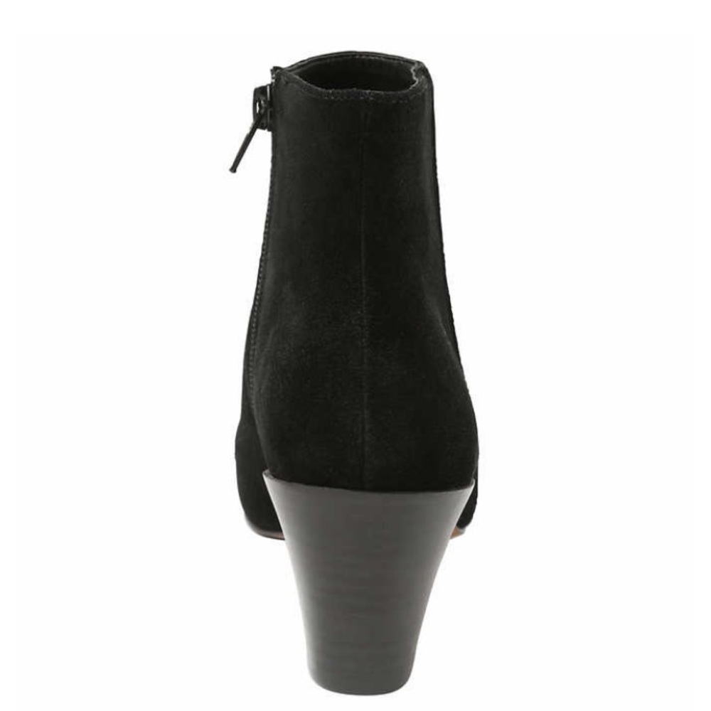 NEW Kensie Black Suede Heeled Bootie - Picture 3 of 14